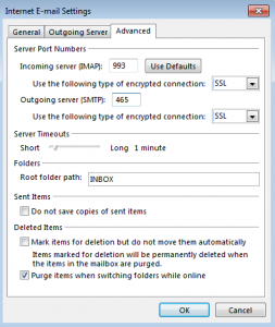 IMAP-Account-Settings