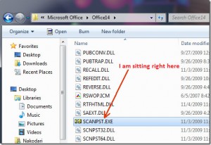 scanpst.exe-Outlook-2010