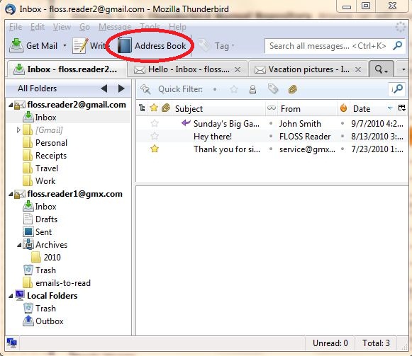 how to export contacts from outlook 2010 to thunderbird