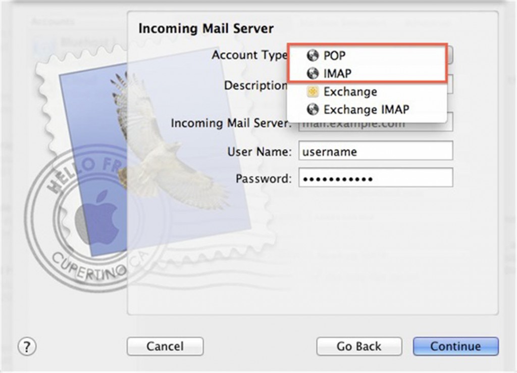 how to set up exchange account on mac mail