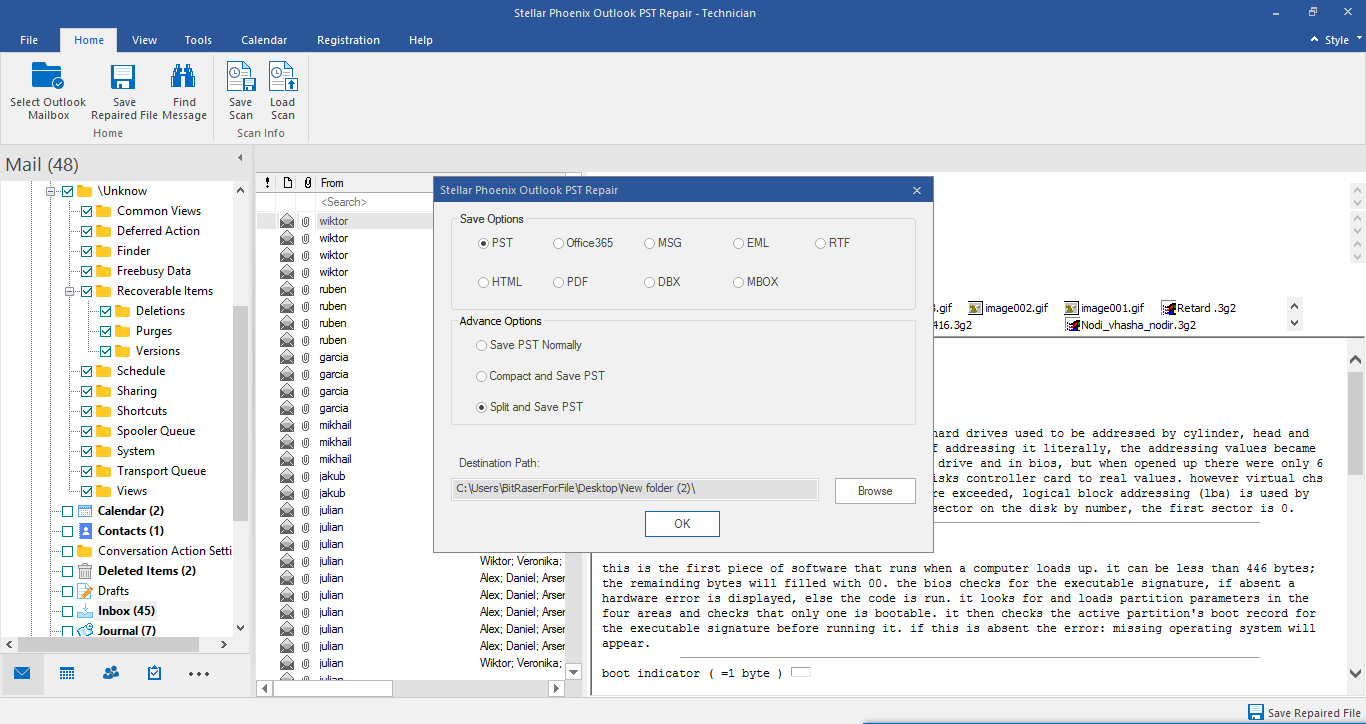 outlook pst repair freeware