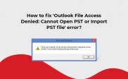 Outlook File Access Denied