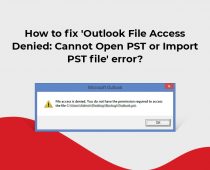 Outlook File Access Denied